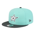 thumbnail image 1 of Men's New Era  Turquoise/Charcoal Dallas Stars Two-Tone Color Pack 9FIFTY Snapback Hat, 1 of 5