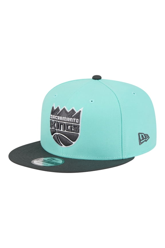 Men's New Era Turquoise/Charcoal Sacramento Kings Color Pack Two-Tone 9FIFTY Snapback Hat