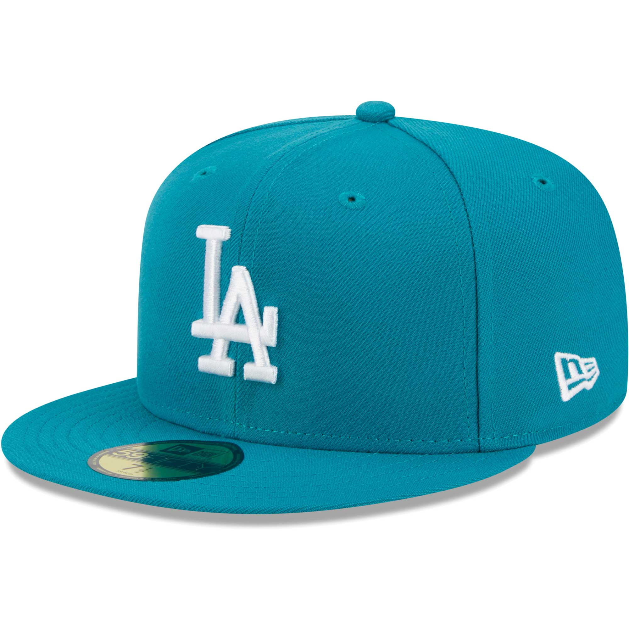 Men's New Era Turquoise Los Angeles Dodgers 59FIFTY Fitted Hat ...