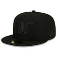 thumbnail image 1 of Men's New Era Washington Commanders Black on Black 59FIFTY Fitted Hat, 1 of 5