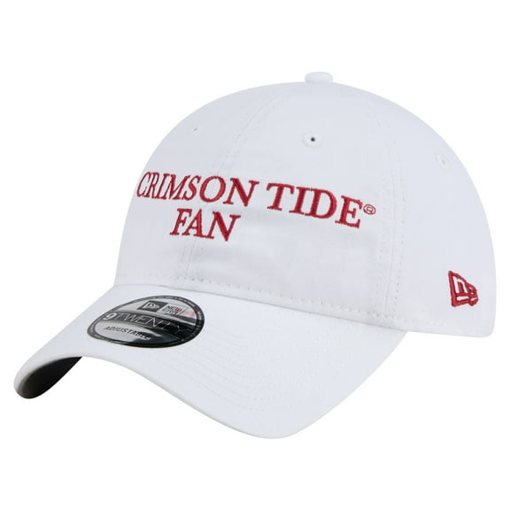 Men's New Era White Alabama Crimson Tide Fan 9TWENTY Adjustable Hat
