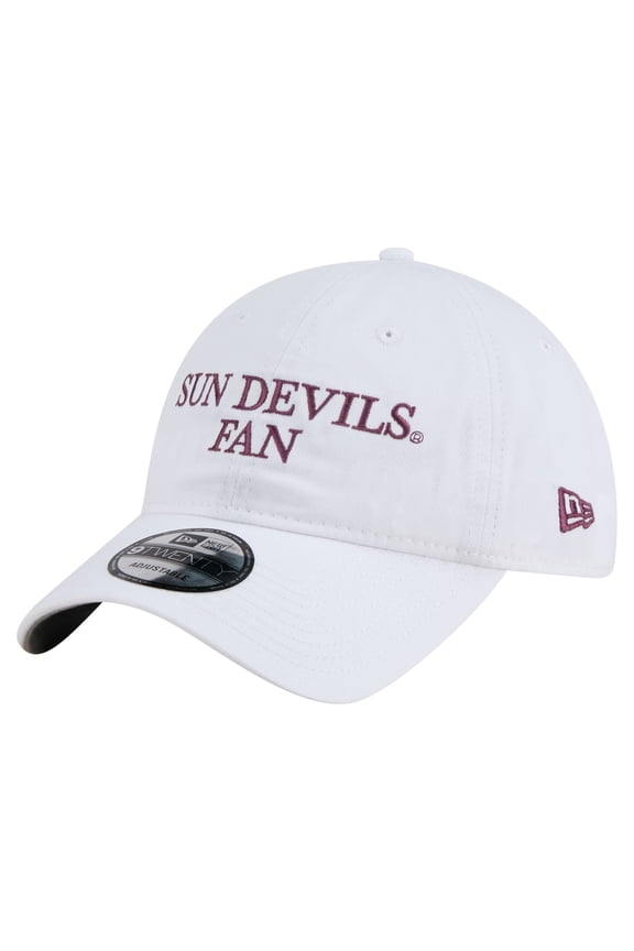 Men's New Era White Arizona State Sun Devils Fan 9TWENTY Adjustable Hat