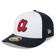 thumbnail image 1 of Men's New Era  White Atlanta Braves 2025 Batting Practice Low Profile 59FIFTY Fitted Hat, 1 of 6