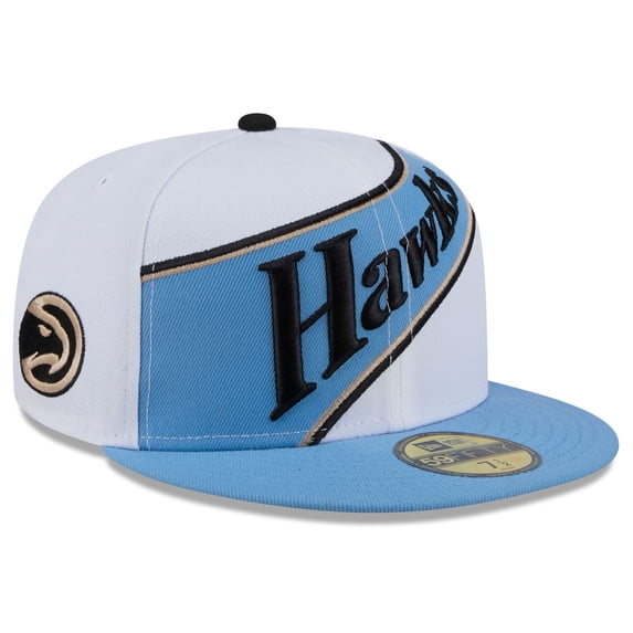 Men's New Era White Atlanta Hawks 2024/25 City Edition 59FIFTY Fitted Hat