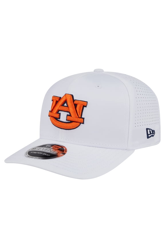 Men's New Era White Auburn Tigers Perform Vault 9SEVENTY Stretch-Snap Hat