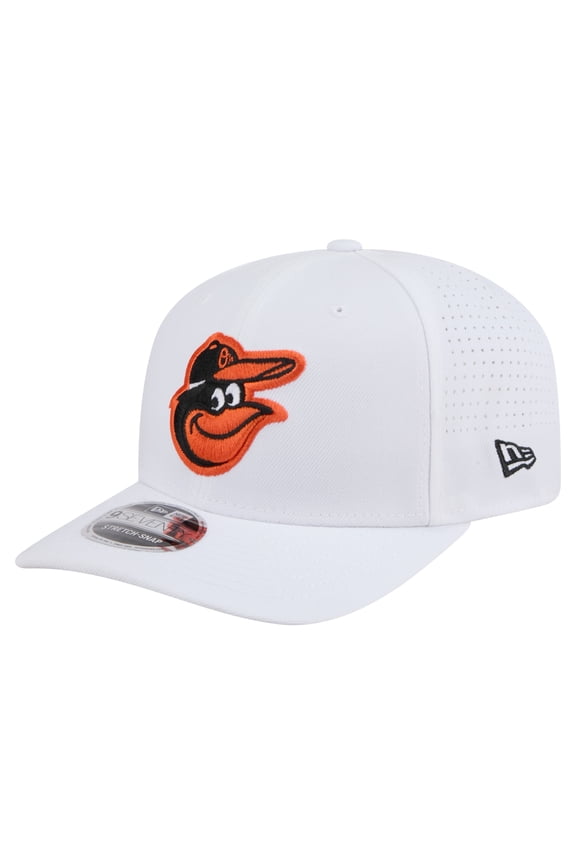 Men's New Era White Baltimore Orioles COOLERA 9SEVENTY Adjustable Hat