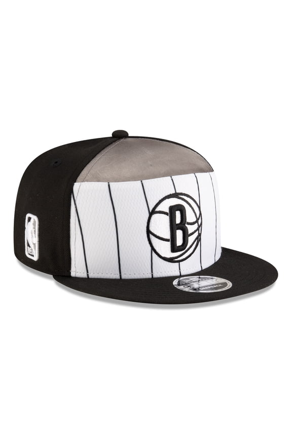 Men's New Era  White/Black Brooklyn Nets 2025 NBA Tip Off Split Panel 9FIFTY Snapback Hat