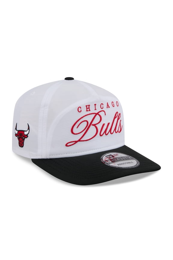 Men's New Era White/Black Chicago Bulls 2025 NBA Draft On-Stage Nylon 19TWENTY Adjustable Hat