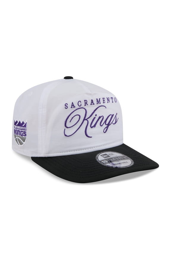 Men's New Era White/Black Sacramento Kings 2025 NBA Draft On-Stage Nylon 19TWENTY Adjustable Hat