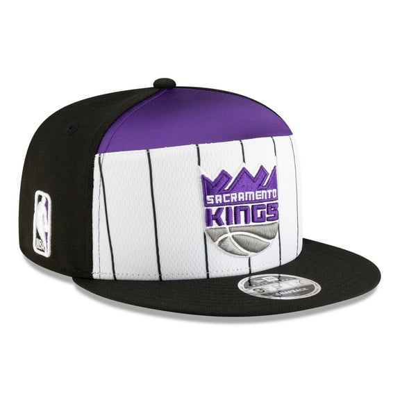 Men's New Era White/Black Sacramento Kings 2025 NBA Tip Off Split Panel 9FIFTY Snapback Hat