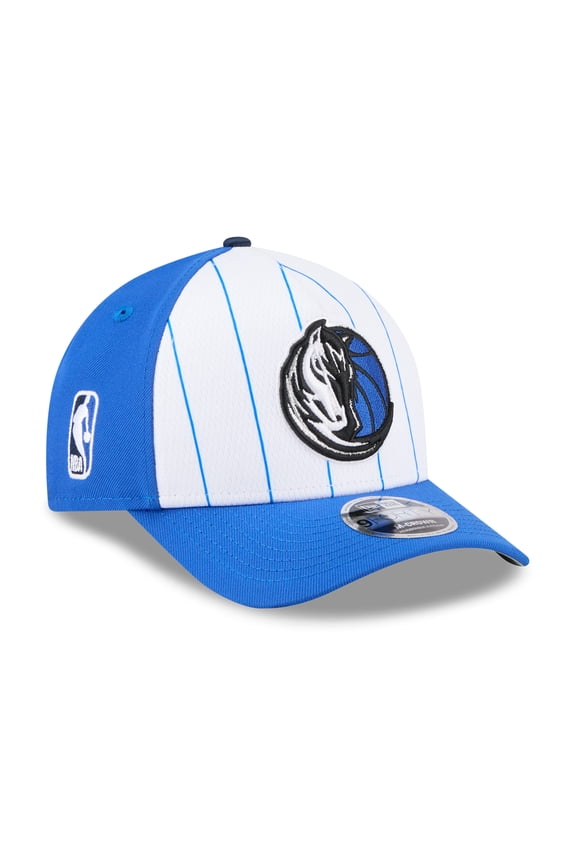 Men's New Era White/Blue Dallas Mavericks 2025 NBA Tip Off M-Crown A-Frame 9FORTY Adjustable Hat