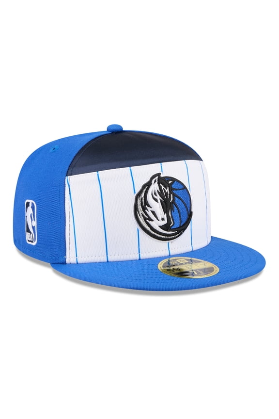 Men's New Era  White/Blue Dallas Mavericks 2025 NBA Tip Off Split Panel 59FIFTY Fitted Hat