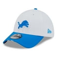 thumbnail image 1 of Men's New Era  White/Blue Detroit Lions 2025 NFL Training Camp 39THIRTY Flex Hat, 1 of 5