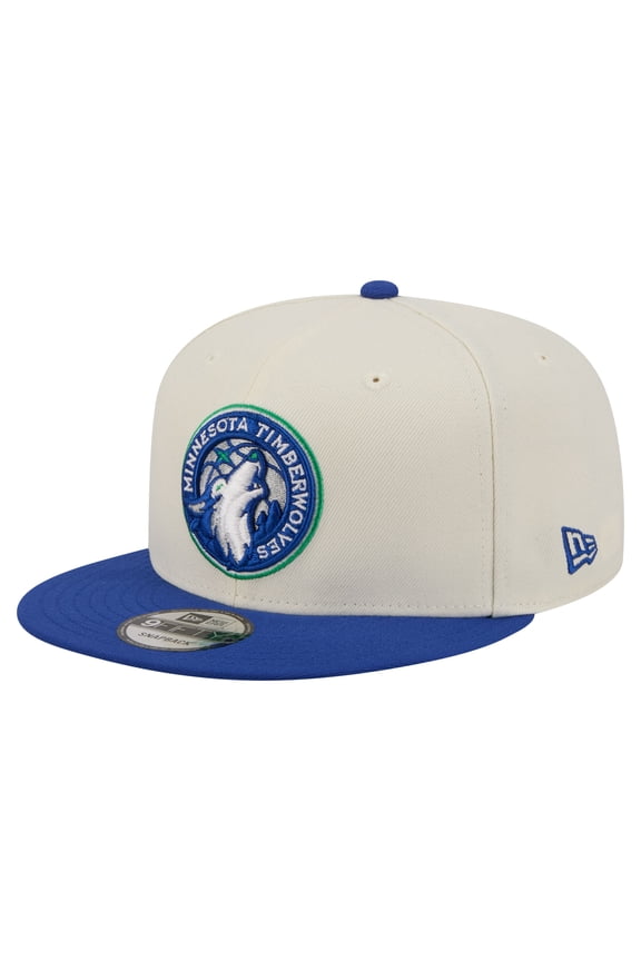 Men's New Era White/Blue Minnesota Timberwolves 9FIFTY Snapback Hat