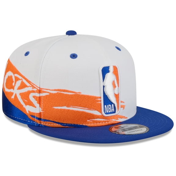 Men's New Era White/Blue New York Knicks 2026 NBA All-Star Game Brushstroke 9FIFTY Snapback Hat