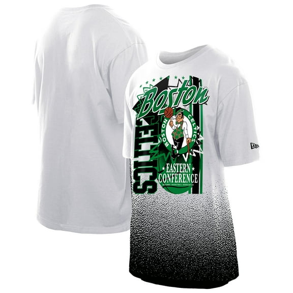 Men's New Era  White Boston Celtics Injection Sport Classics T-Shirt