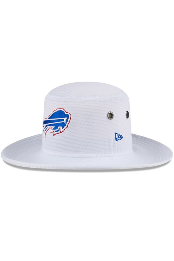 Men's New Era White Buffalo Bills 2024 NFL Training Camp Panama Bucket Hat