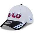 thumbnail image 1 of Men's New Era  White Buffalo Bills 2025 Rivalries Collection Fan Pack 39THIRTY Flex Hat, 1 of 5