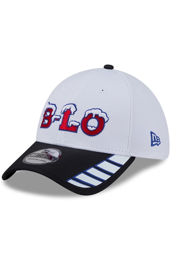 Men's New Era White Buffalo Bills 2025 Rivalries Collection Fan Pack 39THIRTY Flex Hat