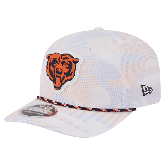 Men's New Era White Chicago Bears Camo Rope 9SEVENTY Adjustable Hat