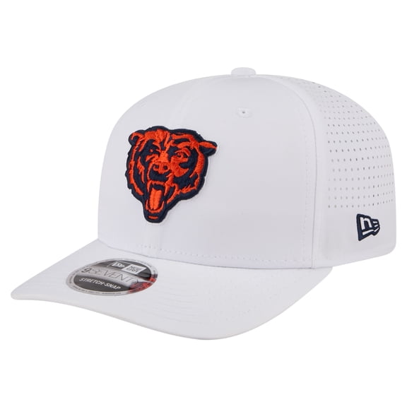 Men's New Era White Chicago Bears Name Plate 9SEVENTY Adjustable Hat