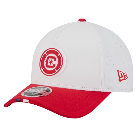 Men's New Era White Chicago Fire 2026 MLS Kick Off 9FORTY M-Crown A-Frame Adjustable Hat