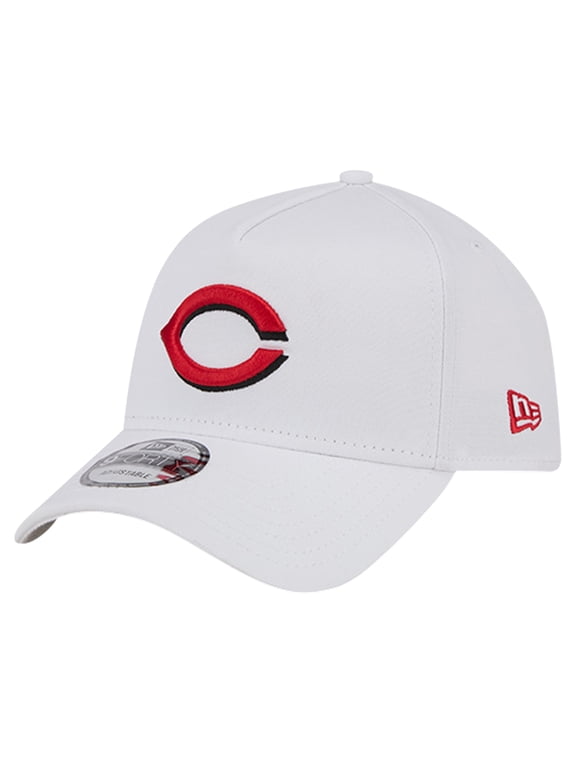 Men's New Era White Cincinnati Reds TC A-Frame 9FORTY Adjustable Hat