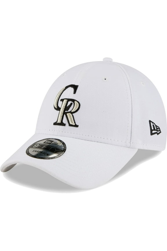 Men's New Era White Colorado Rockies League II 9FORTY Adjustable Hat