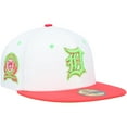 thumbnail image 1 of Men's New Era White/Coral Detroit Tigers  1968 World Series Strawberry Lolli 59FIFTY Fitted Hat, 1 of 6