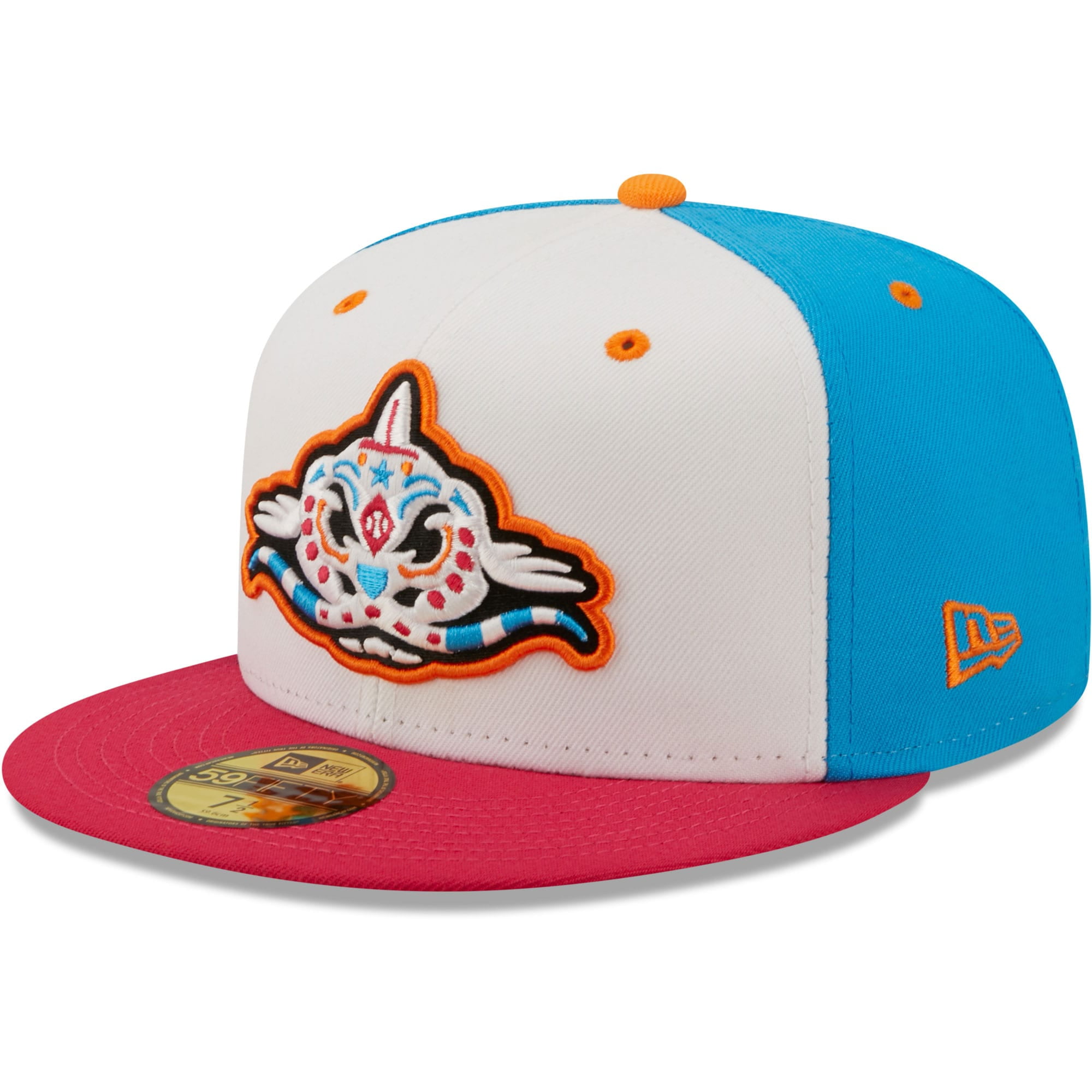 Men's New Era White/Coral Pescados de Carolina Copa De La Diversion