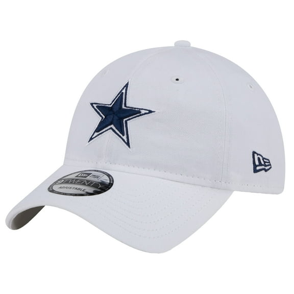 Men's New Era White Dallas Cowboys Main 9TWENTY Adjustable Hat
