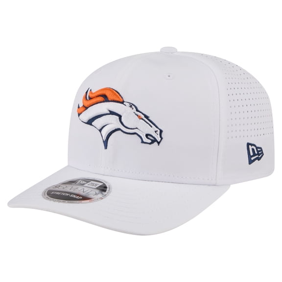 Men's New Era White Denver Broncos Name Plate 9SEVENTY Adjustable Hat
