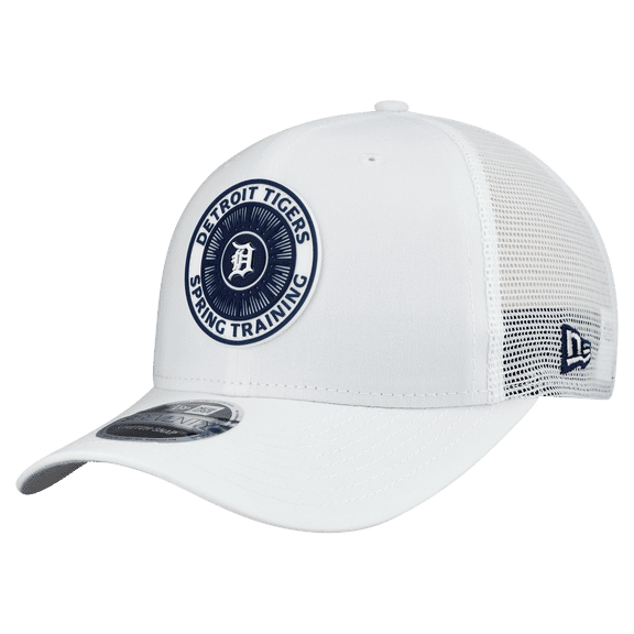 Men's New Era White Detroit Tigers 2026 Spring Training Fan Pack 9SEVENTY Adjustable Trucker Hat