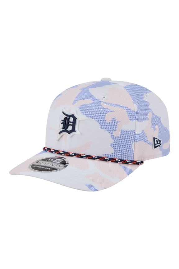 Men's New Era  White Detroit Tigers Camo Rope 9SEVENTY Adjustable Hat