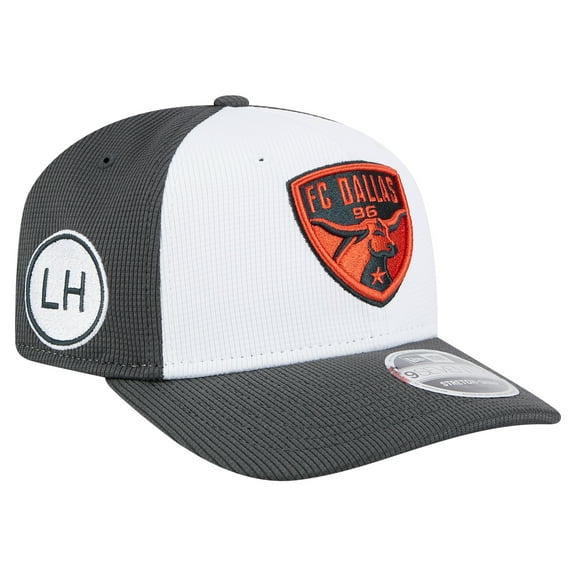 Men's New Era White/Gray FC Dallas 2025 Jersey Hook 9SEVENTY Stretch-Snap Hat