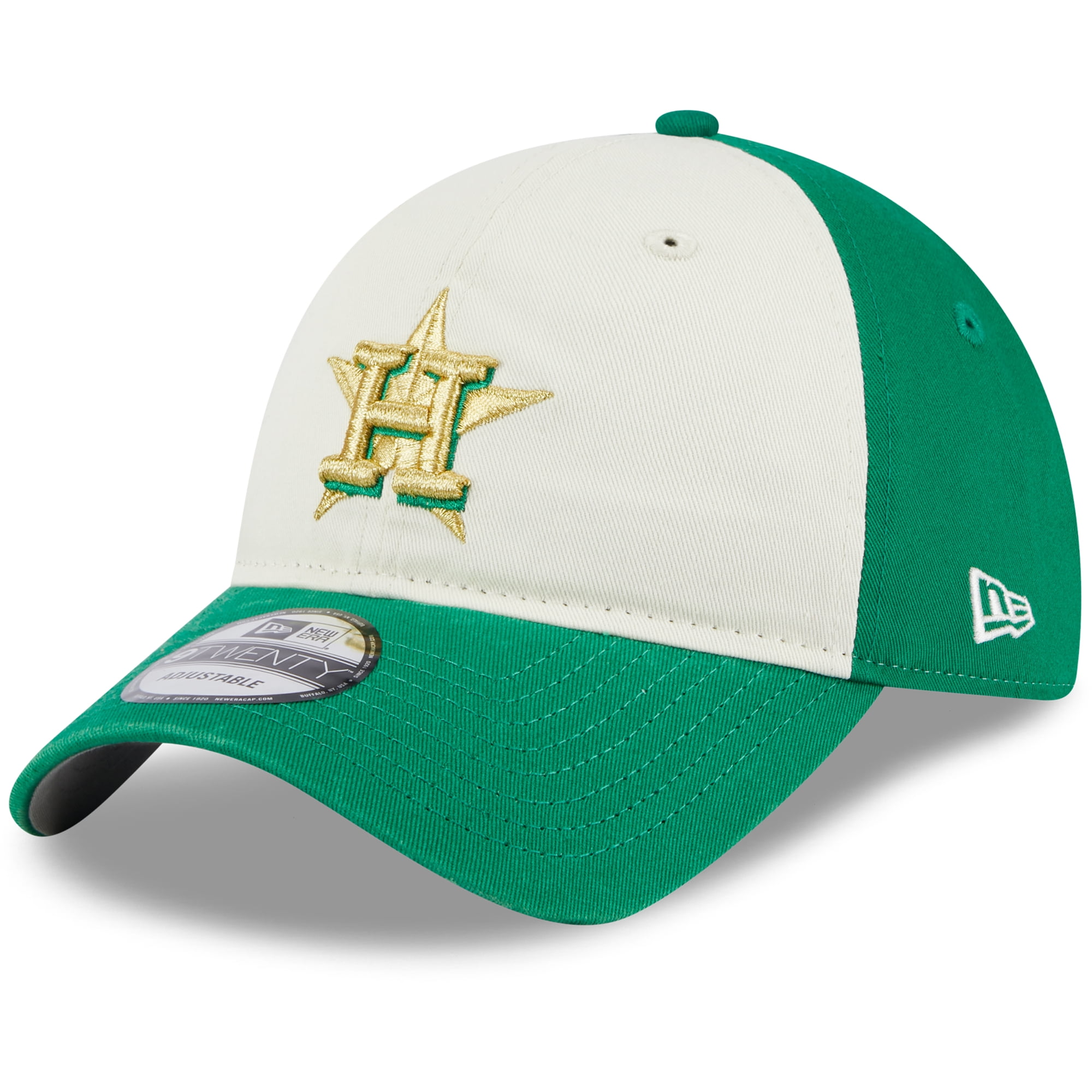 Men's New Era White/Green Houston Astros 2024 Patrick's Day