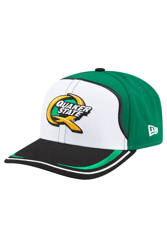 Men's New Era White/Green Mark Martin Quaker State 9SEVENTY Stretch-Snap Hat