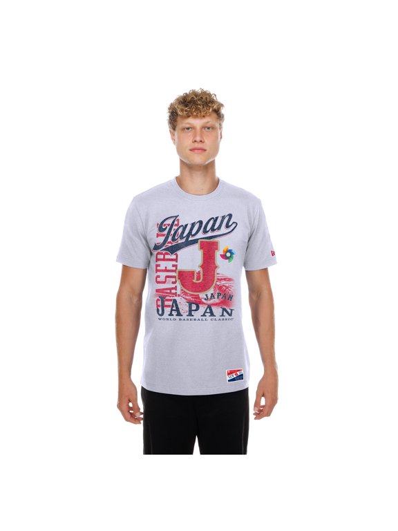 Men's New Era White Japan Baseball 2026 World Baseball Classic Oversized Throwback Distressed T-Shirt
