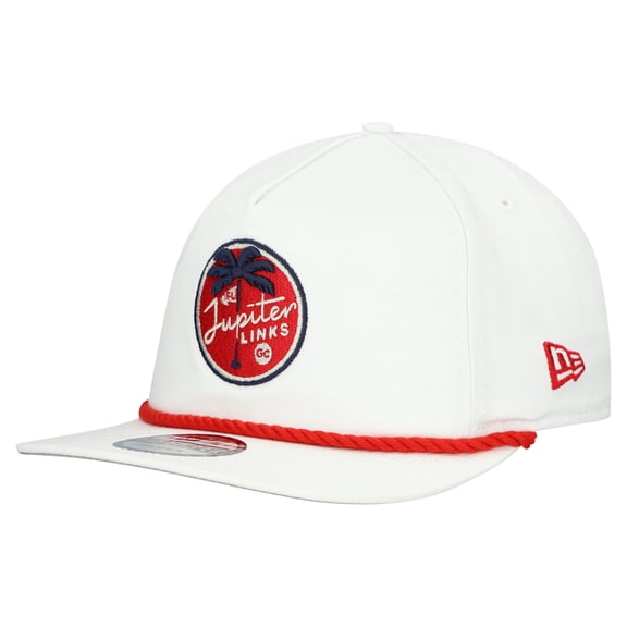 Men's New Era White Jupiter Links Golf Club Adjustable Golfer Hat