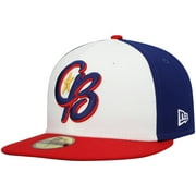 Men's New Era White Kannapolis Cannon Ballers Authentic Collection Team Alternate 59FIFTY Fitted Hat