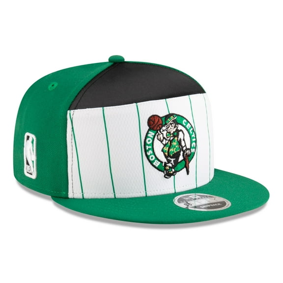 Men's New Era White/Kelly Green Boston Celtics 2025 NBA Tip Off Split Panel 9FIFTY Snapback Hat