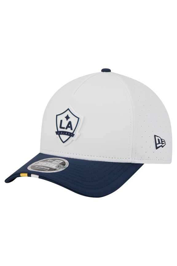 Men's New Era White LA Galaxy 2026 MLS Kick Off 9FORTY M-Crown A-Frame Adjustable Hat