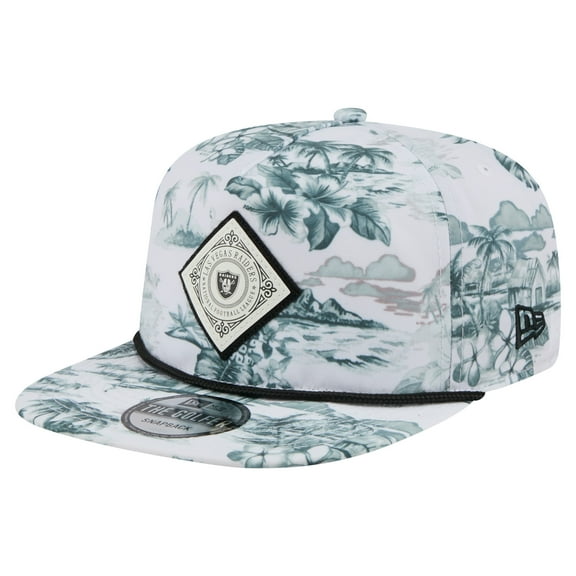 Men's-New Era White Las Vegas Raiders Adventure Golfer Snapback Hat