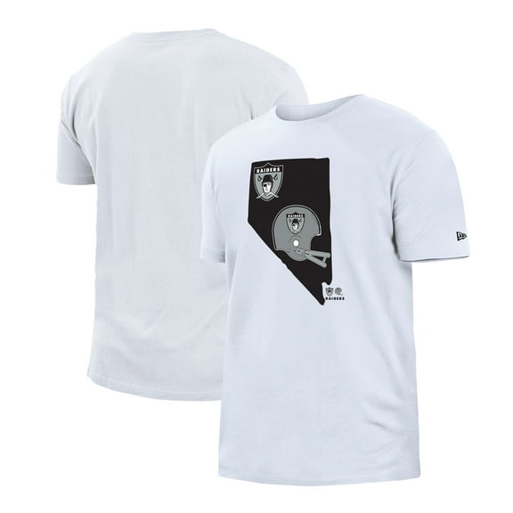 Men's New Era White Las Vegas Raiders Gameday State T-Shirt