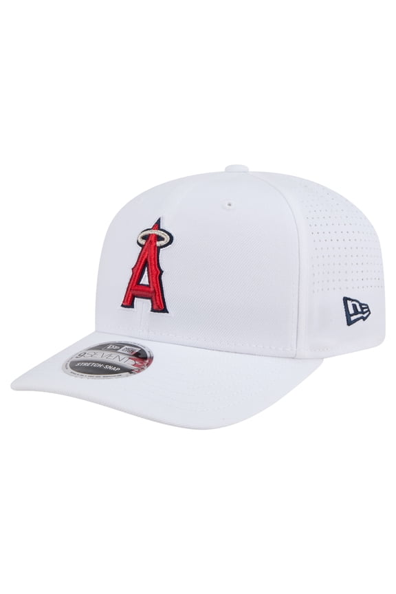 Men's New Era White Los Angeles Angels COOLERA 9SEVENTY Adjustable Hat