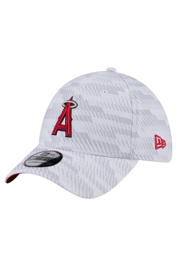 Men's-New Era White Los Angeles Angels Graded 39THIRTY Flex Hat