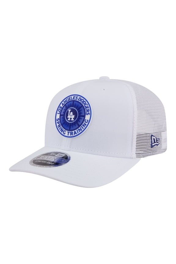 Men's New Era White Los Angeles Dodgers 2026 Spring Training Fan Pack 9SEVENTY Adjustable Trucker Hat