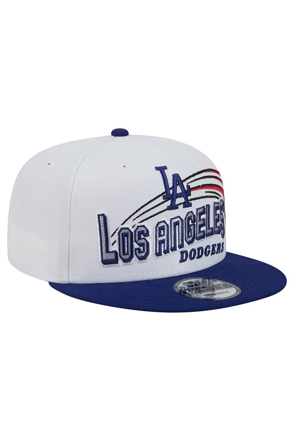 Men's New Era White Los Angeles Dodgers Retro Sweep 9FIFTY Snapback Hat