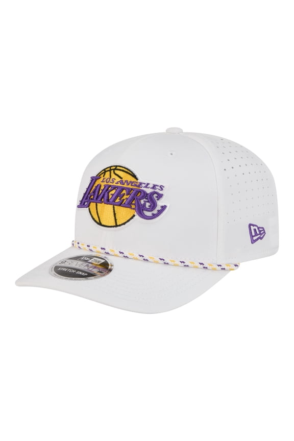 Men's New Era White Los Angeles Lakers 2026 NBA All-Star Game Rope Vented 9SEVENTY Adjustable Hat