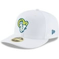thumbnail image 1 of Men's New Era White Los Angeles Rams Omaha Low Profile 59FIFTY Fitted Hat, 1 of 5